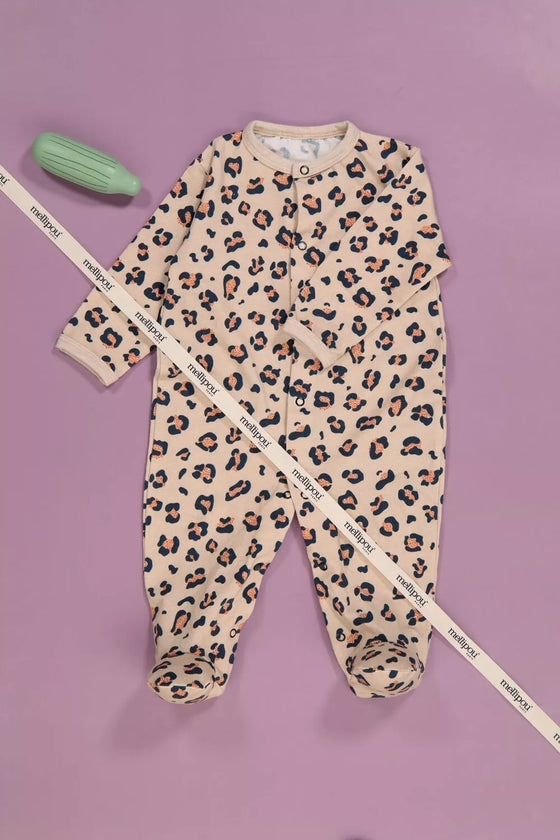 Pyjama bébé motif léopard Baker by Mellipou en coton