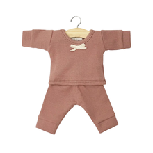  Pyjama rose argile à manches longues pour poupée Gordis Minikane