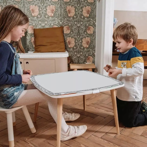 Recharges Coloritable La Fabrique des Kids D.B.Kids – plateau blanc à décorer et effacer pour enfants