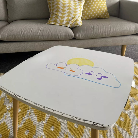 Recharges Coloritable La Fabrique des Kids D.B.Kids – plateau blanc à décorer et effacer pour enfants