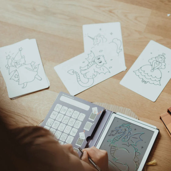 Recharge dessins Il était une fois les animaux KidyDrawi Kidywolf