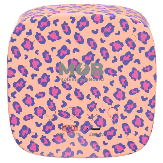 Réveil enfant lapin léopard rose MOB – veilleuse et horloge ludique pour chambre d’enfant