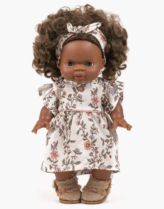 Robe Daisy Gisele Minikane avec headband poupées Gordis 34 cm