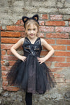 Robe déguisement chat noir avec serre-tête enfant Great Pretenders