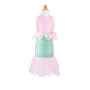 Robe de sirène enfant rose Misty Rose Great Pretenders – déguisement sirène à sequins et jupe tulle