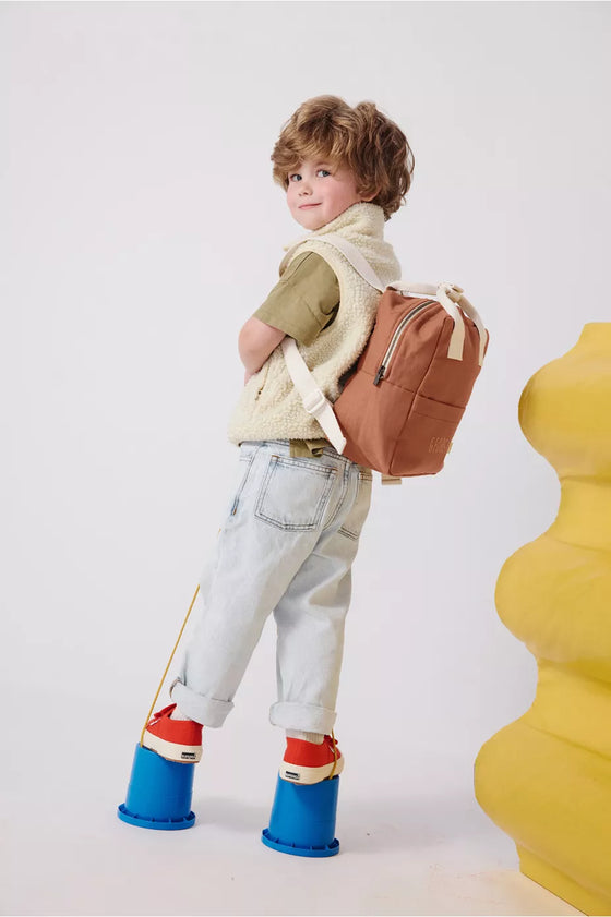 sac à dos Roméo personnalisable tomette Petit Picotin enfant – sac crèche maternelle prénom