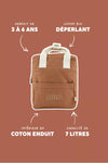 sac à dos Roméo personnalisable tomette Petit Picotin enfant – sac crèche maternelle prénom