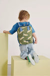 Sac à dos enfant personnalisable Petit Picotin motif teckels olive