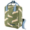 Sac à dos enfant personnalisable Petit Picotin motif teckels olive