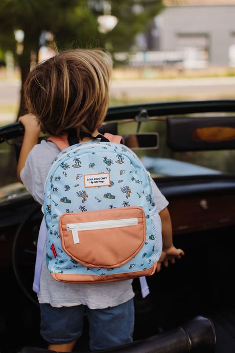 Sac à dos Blue Island Hello Hossy. Cartable pour enfant imperméable.