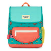 Sac à dos carré Disco Roar Hello Hossy turquoise pour enfants de 2 à 5 ans