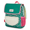 Sac à dos carré Garden Joy Hello Hossy vert avec fleurs roses pour enfants