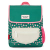 Sac à dos carré Garden Joy Hello Hossy vert avec fleurs roses pour enfants