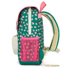 Sac à dos carré Garden Joy Hello Hossy vert avec fleurs roses pour enfants