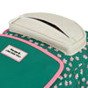 Sac à dos carré Garden Joy Hello Hossy vert avec fleurs roses pour enfants