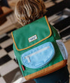 Sac à dos carré Green Lake Hello Hossy vert et bleu pour enfants