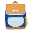 Sac à dos carré Mini Blue Canyon Hello Hossy bleu et camel pour enfants