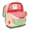 Sac à dos carré Mini Smoothie Hello Hossy rose pastel et vert pour enfants