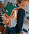 Sac à dos carré Musique Festival Hello Hossy pour enfants avec motifs festival et poche zippée