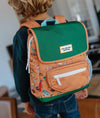 Sac à dos carré Musique Festival Hello Hossy pour enfants avec motifs festival et poche zippée