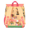 Sac à dos carré Unicorn Hello Hossy corail avec motifs licornes pour enfants