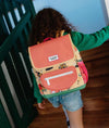 Sac à dos carré Unicorn Hello Hossy corail avec motifs licornes pour enfants
