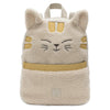 Sac à dos enfant chat Charlie Cat Jollein en bouclette écrue