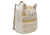 Sac à dos enfant chat Charlie Cat Jollein en bouclette écrue