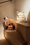 Sac à dos enfant chat Charlie Cat Jollein en bouclette écrue