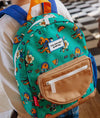 Sac à dos Chill Vibe Hello Hossy vert avec motifs fun pour enfants de 2 à 5 ans