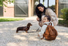 Sac à dos enfant chien Diego Jollein marron en bouclette