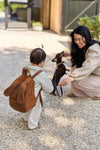 Sac à dos enfant chien Diego Jollein marron en bouclette