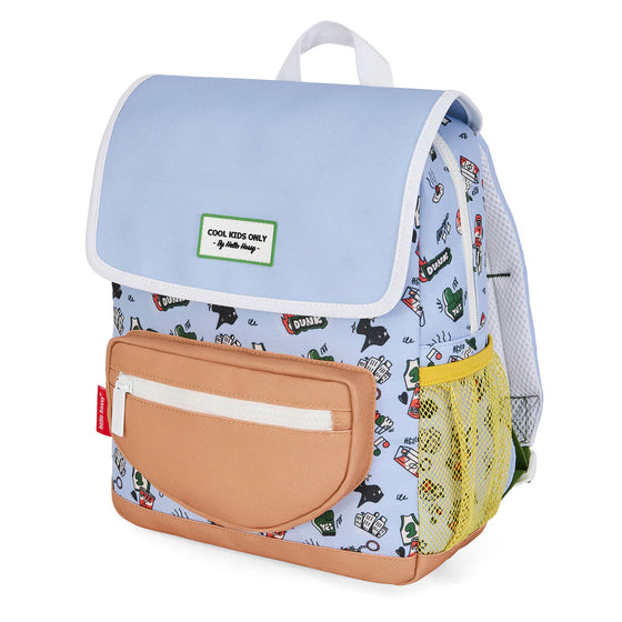 Sac à dos enfant Hello Hossy Dunk bleu beige et jaune