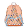 Sac à dos enfant Hello Hossy Flore corail bleu et marron à motifs