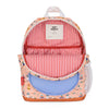Sac à dos enfant Hello Hossy Flore corail bleu et marron à motifs