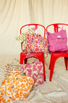 Sac à dos enfant Apaches Collections Suji Pop Corn imprimé vert et orange style rétro
