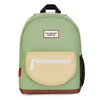 Sac à dos enfant Hello Hossy Mini Pistache vert, beige et marron