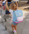 Sac à dos enfant Hello Hossy Mini Sky Blue bleu rose et jaune