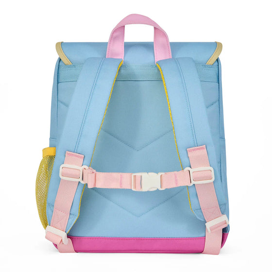 Sac à dos enfant Hello Hossy Mini Sky Blue bleu rose et jaune