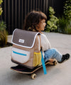Sac à dos enfant Hello Hossy Mini Walnut beige jaune et marron
