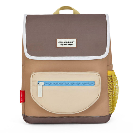 Sac à dos enfant Hello Hossy Mini Walnut beige jaune et marron
