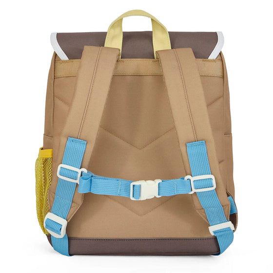 Sac à dos enfant Hello Hossy Mini Walnut beige jaune et marron