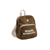 Sac à dos enfant kaki brodé “Minus en vadrouille” Zakuw