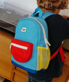 Sac à dos Sky Pop Hello Hossy bleu ciel et orange pour enfants de 2 à 5 ans