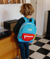 Sac à dos Sky Pop Hello Hossy bleu ciel et orange pour enfants de 2 à 5 ans