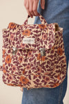 Sac à dos enfant Suji Cœur Flamingo Apaches Collections matelassé imprimé floral rose