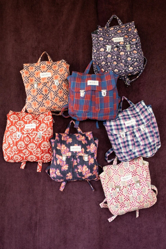 Sac à dos Suji Violeta Navy Apaches Collections pour enfant.