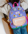 Sac à dos Sunflower Hello Hossy violet avec tournesols pour enfants de 2 à 5 ans