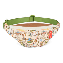  Sac banane enfant Hello Hossy San Francisco avec illustrations ludiques, ceinture verte et fermeture blanche