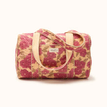  Sac Buddha Bloom Macadamia Apaches Collections - sac matelassé fleuri rose et beige pour familles et enfants